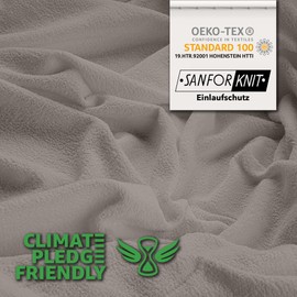 STUDIO Basic Terry Fitted Sheet 200 x 200 cm, Cotton Cuddly and Soft, Oeko-Tex 100, Brand Quality, Flat Sheet 200 x 200 cm for All Standard Mattresses up to 25 cm Height, Taupe