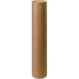 BOX USA Kraft Brown Paper Roll, 60#, 48" x 600', 100% Recycled Paper, Ideal for Shipping, Packing, Moving, Gift Wrapping, Craft, Dunnage and Parcel