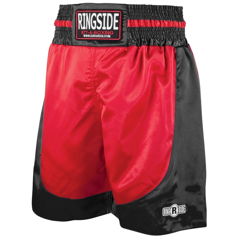 Ringside Pro-Style Boxing Trunks (Black, Small)