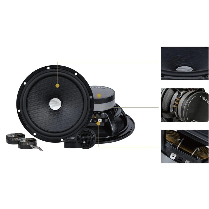 Rainbow Audio EL-C6.2P 2-Way 6.5" Component Set