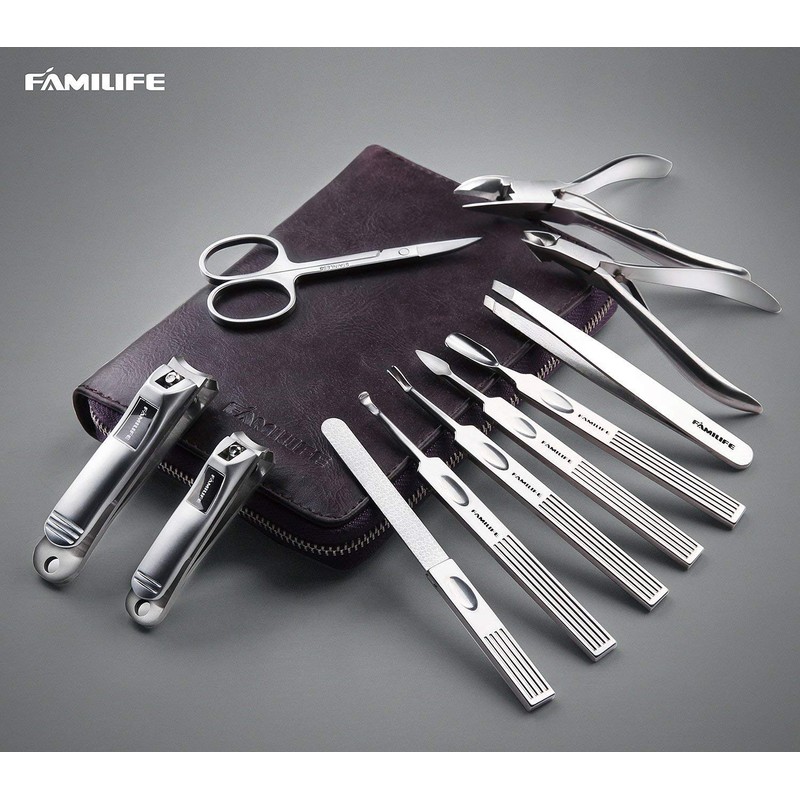 FAMILIFE Manicure Set, Nail Clippers Set Professional Manicure Kit 11