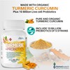 Turmeric Curcumin & Probiotic Capsules - 1000mg (2 caps) Organic