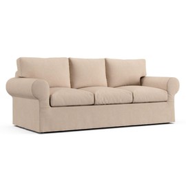 Comfort Works Custom Ektorp Sofa Covers, Replacement Slipcover Compatible with IKEA Ektorp Sofa (Natural/Khaki)