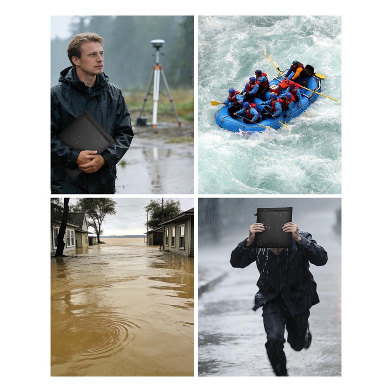 TUNROP IPX8 Waterproof Document Bag: Submersible 1M / 30 Min