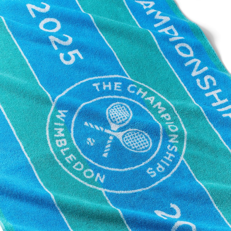 Wimbledon Championships 2025 Towel (Aqua/Sky)