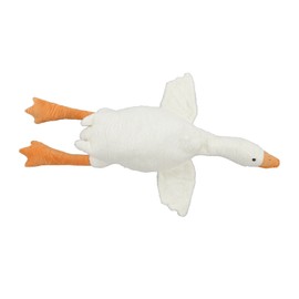 Stuffed Animal Toy Big White Goose Shape Simulation Design Cute Beautiful Soft Comfortable Plush Pillow ToyBig White Goose 1.3 Meters