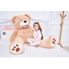IKASA Giant Teddy Bear Plush Toy Stuffed Animals (Brown, 63