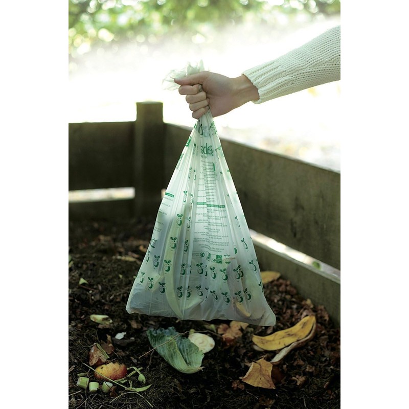 Brabantia PerfectFit Bags S Sacchetti per Spazzatura Compostabili, 6L, Verde,