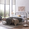 Christopher Knight Home Sylvia Queen-Size Iron Bed Frame, Minimal, Industrial,