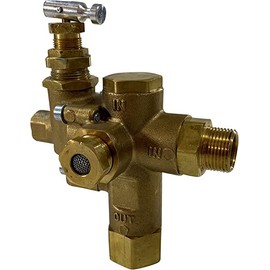 1/2" Compression Side Inlet X 1/2" FNPT, Combo Unloader Pilot Check Valve with Throttle Control Cable for 6.5HP Max Gas air Compressors (095-125 PSI, 48" Throttle Control Cable & Unloader Valve)