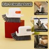 2pcs 3 in 1 Window Groove Cleaning Brush, Window Track