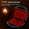 ABS07 Sandwich Maker, 2 Slice Grilled Cheese Maker with Non-stick