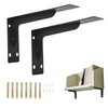 aleawol Pack of 2 Metal Shelf Brackets with Screws, 240