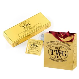[TWG Tea] French Earl Grey Tea Gift Tea Bags, Pack of 15, Paper Bag Included, Pre-Wrapped, Medium Summer Gift, Present, Present