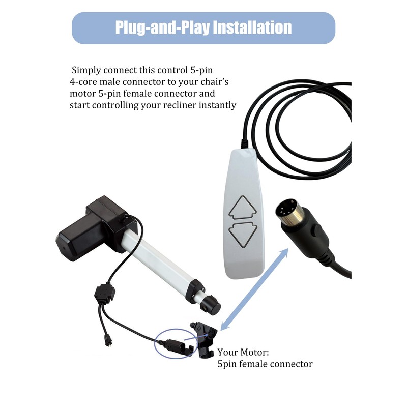 Fresayerd Lift Chair Remote Replacement, Recliner Control Replacement Parts, Universal