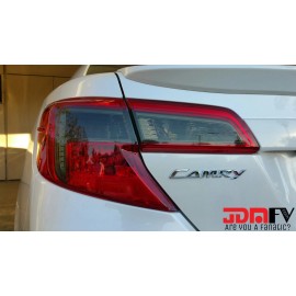 JDMFV 2014 Toyota Camry SMOKED Tail Light Overlays Tint Vinyl Film Precut SMOKEOUT