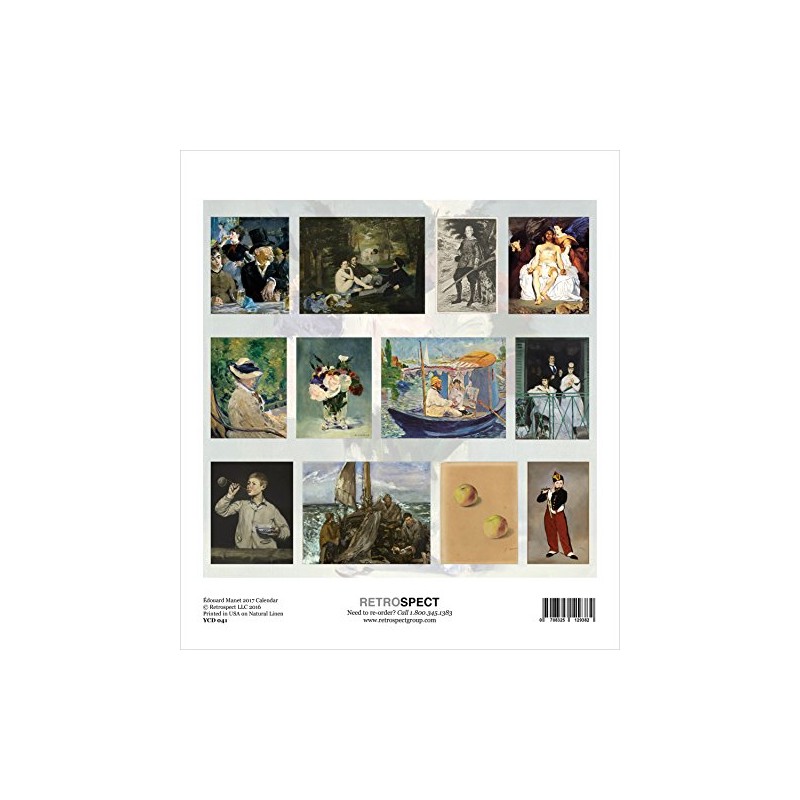 Retrospect Group Manet 2017 Desk Calendar
