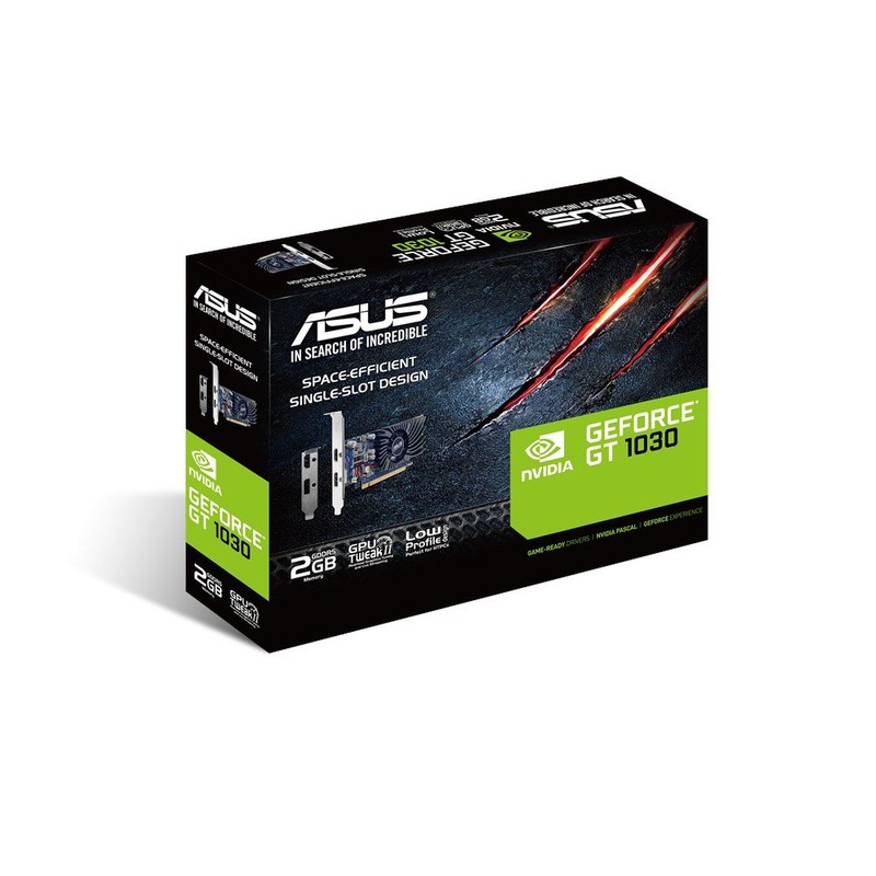 ASUS 90YV0AT2-M0NA00 - GF GT1030-2G-BRK PCI-E 3.0 LP - 2GB