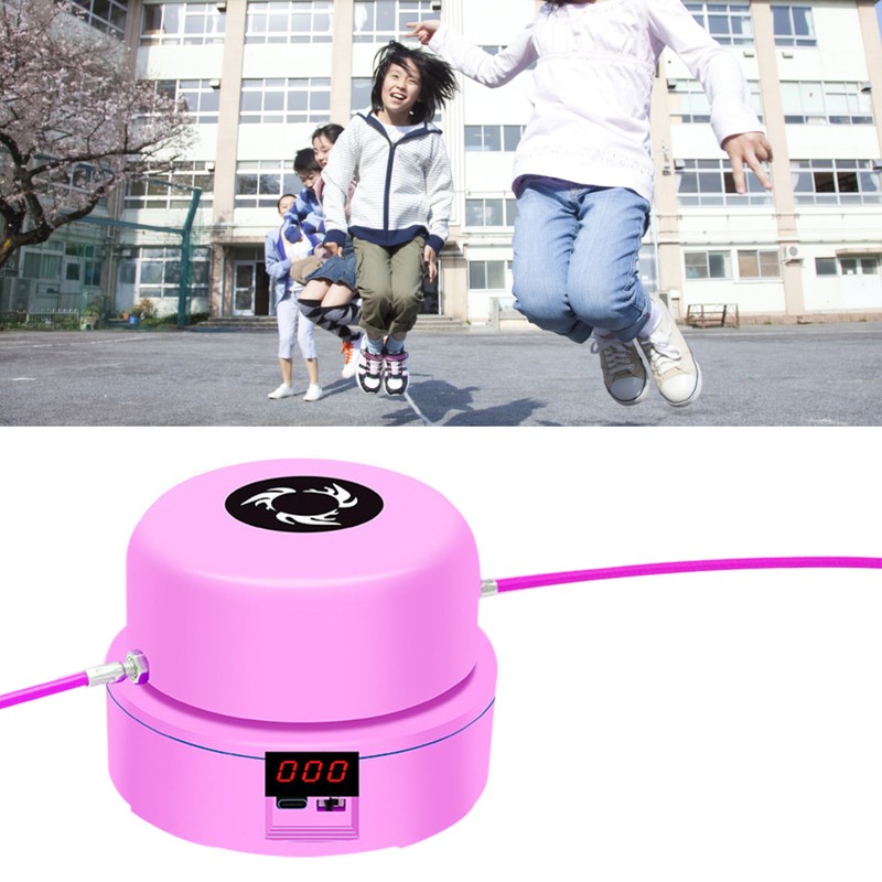 Jump Rope Machine Adjustable 1‑10 Speed Level Wireless Remote Control