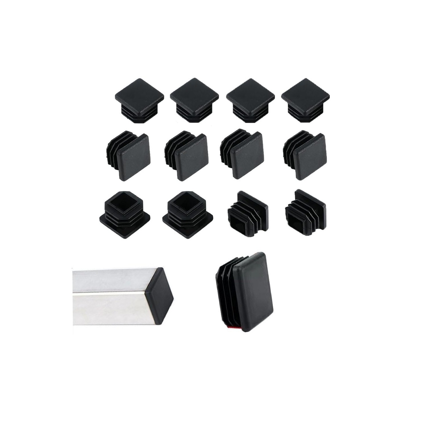 Square Plastic Plugs, 12 Pack 1