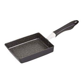 Pearl Metal HB-4374 Egg Pot, Black, 5.1 x 7.1 inches (13 x 18 cm), Induction Compatible, Mega Marble