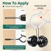 EASTPUK 20PCS Q-Hanger Hooks with Safety Buckle, 2.2 Inch White
