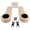 Huskey 2X Beige Rear Seat Arm Rests with Cup Holder