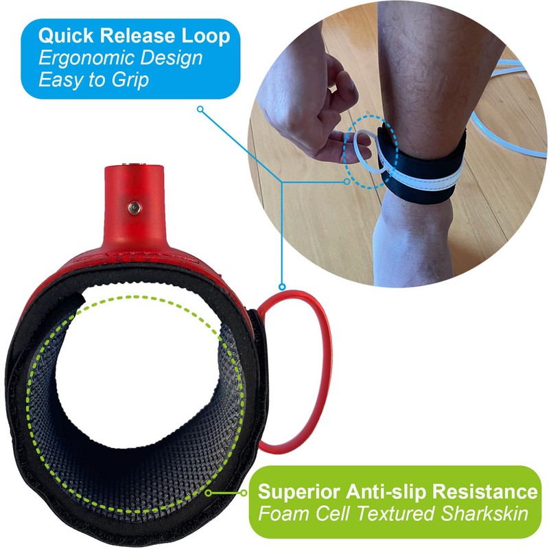 SIXPACK ACTION Pioneering 6ft/7ft/8ft 7mm Pro Surfboard Leash, Surfing Leash,