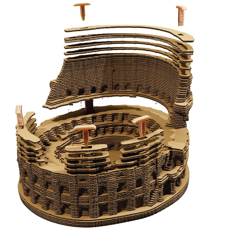 Cartonic Colosseum - Rome - Italy - 3D Cardboard Constructor
