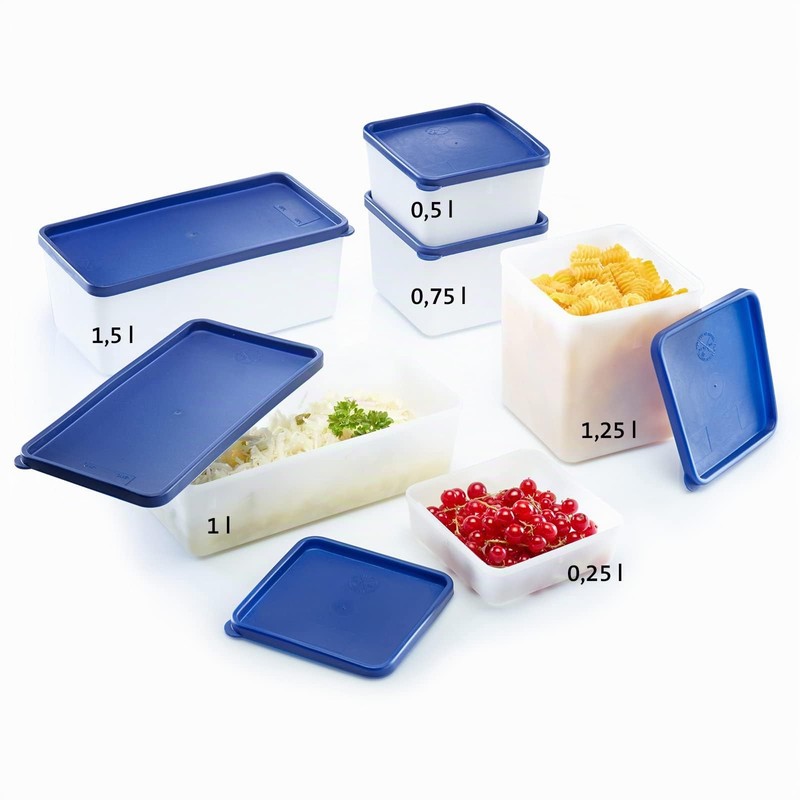Westmark 4 Food Storage / Freezer Containers with Lid Capacity