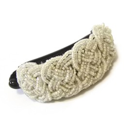 Meilliwish Noble Lady Women Hair Clip Ponytail Holder 1 PCS(H35)(White)