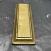 UNFINISHED STAMPED BRASS 9” LONG X 3” WIDE RECTANGLE BACK