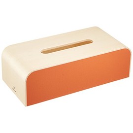 Yamato Kogei YK05-108 Tissue Case, Color Box, Color-Box, Orange, Made in Japan