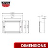 Abrams SAE Class-1 Bold 12 [Amber/White] 36W - 12 LED