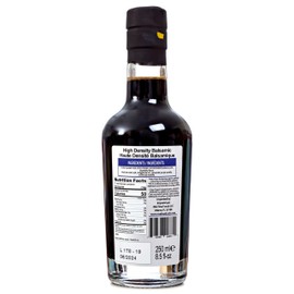QO Gourmet Flavored Aged Balsamic Vinegar of Modena | High Density BLUEBERRY Infused Thick Gourmet Vinegar | 250ml /8.45 fl.oz.| All Natural | Produced & Bottled in Italy