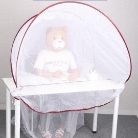 Portable One-Touch Folding Dome Mosquito Net for Bed and Desk Single Color