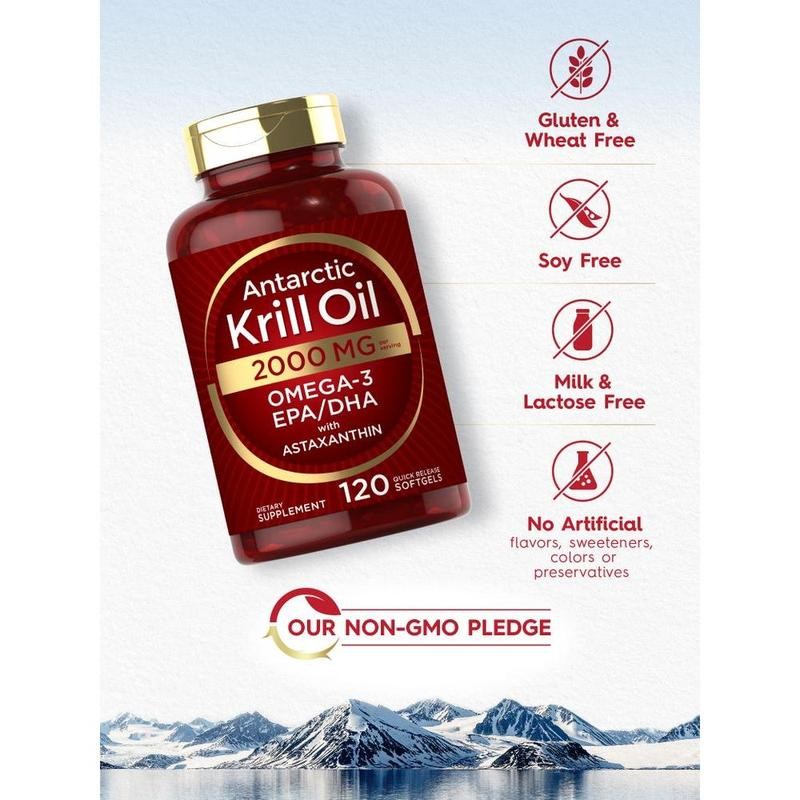 Antarctic Krill Oil 2000mg | 120 Softgels