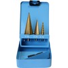 EXCLUSIVE metal step drill bits set 3 pcs, 4-32mm, titanium,