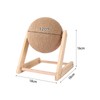 Cat Toy with Ball, Solid Wood Scratching Post, Sturdy Wooden