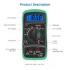DIFCUL Multimeter, XL830L Voltmeter Ammeter Ohmmeter Handheld LCD Digital Current