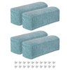 sourcing map 4Pcs Stretch Armrest Covers, Chenille Soft Armchair Slipcovers