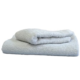 BIRIKKINA Hand Towel Set with Guest Towel, 1+1 Bath Towels and Bidet Towels - 100% Cotton Extra Soft (1, 420g, 1 Set Grey)