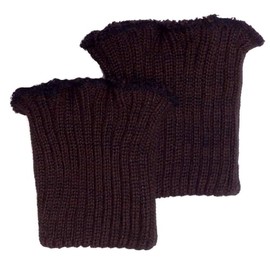 Großhandel für Schneiderbedarf Cuffs Dark Brown Chunky Knitted, brown