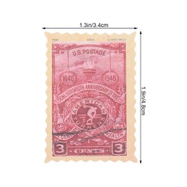 200 Sheets Vintage Postage Stamp Stickers, Decorative Aesthetic Sticker for Scrapbooking, Journaling, Junk Journal, Planners, Bujo Travel Diary, Nature Plant Ephemera (As Shown)