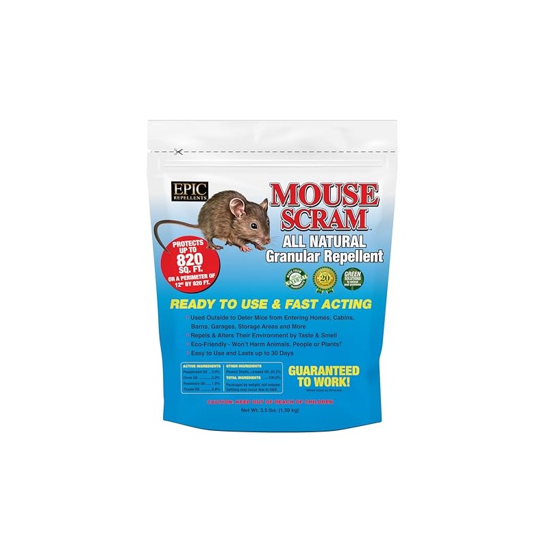 Mouse Scram All Natural Granular Repellent - All-Natural, Animal, People