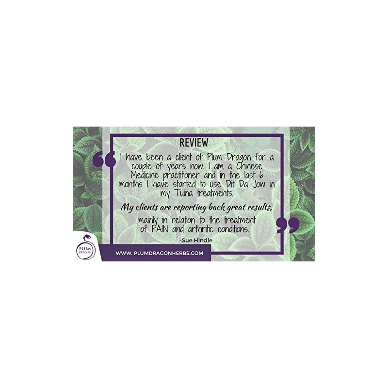 Plum Dragon Ancestor's Advanced Iron Palm Dit Da Jow |