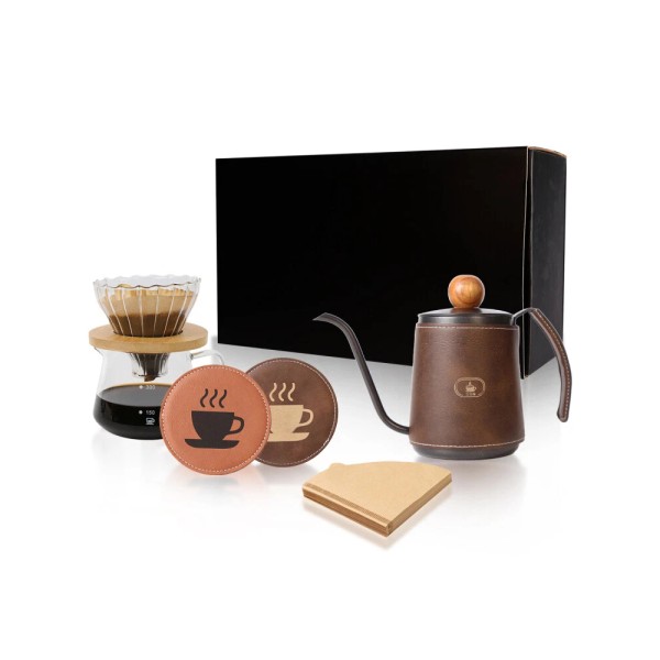 Walktosun Stainless Steel Gooseneck Kettle, Pour Over Coffee Maker Set