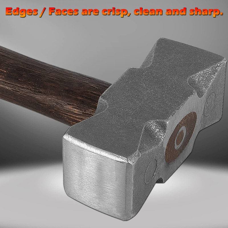 2.2LB Forging Square Hammer with Double Faces Perfect for Farrier
