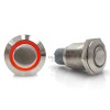 AutoLöc Power Accessories 16mm Billet 12V Momentary Push Button Switch