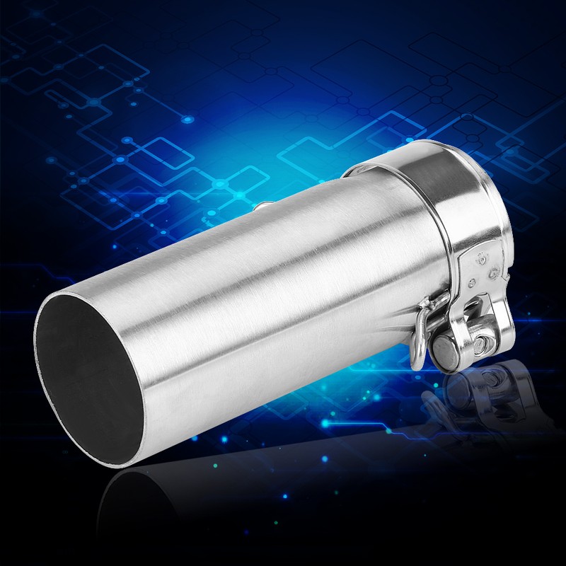 51mm Motorcycle Slip On Exhaust Middle Link Pipe Adapter Connector